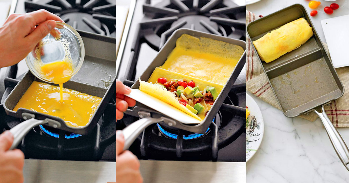 Rolled Omelette Making Pan