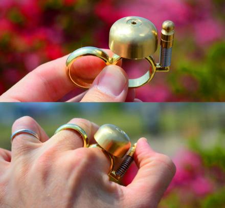 RunBell: A Bell You Wear Like a Ring To Clear Pedestrians When Running