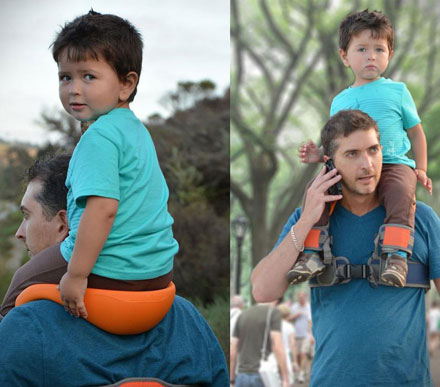 SaddleBaby: A Hands Free Shoulder Carrier For Your Child