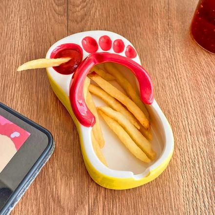 This Sandal Fries and Ketchup Tray Will Have You High-Stepping to Snack Town