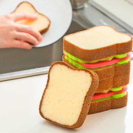 Sandwich and Bread Dish Washing Sponge A Fun Gift for Him or 