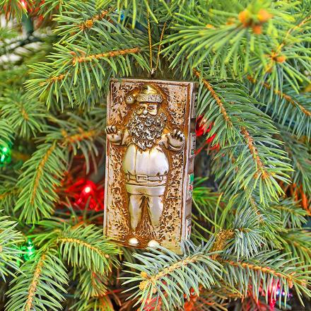 This Santa Stuck In Carbonite Christmas Ornament Is Perfect For Star Wars Lovers