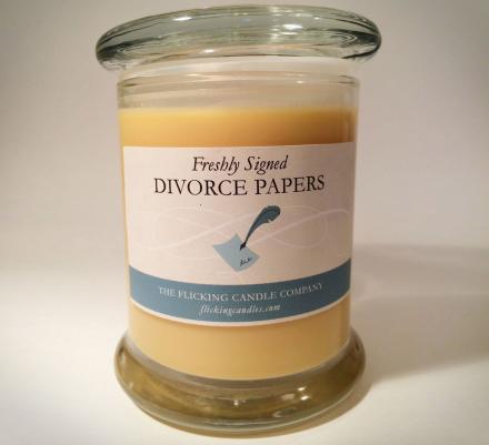 Scented Candle That Smells Like Freshly Signed Divorce Papers