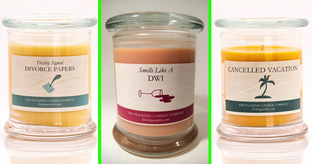 Funny Retirement/Divorce Candle