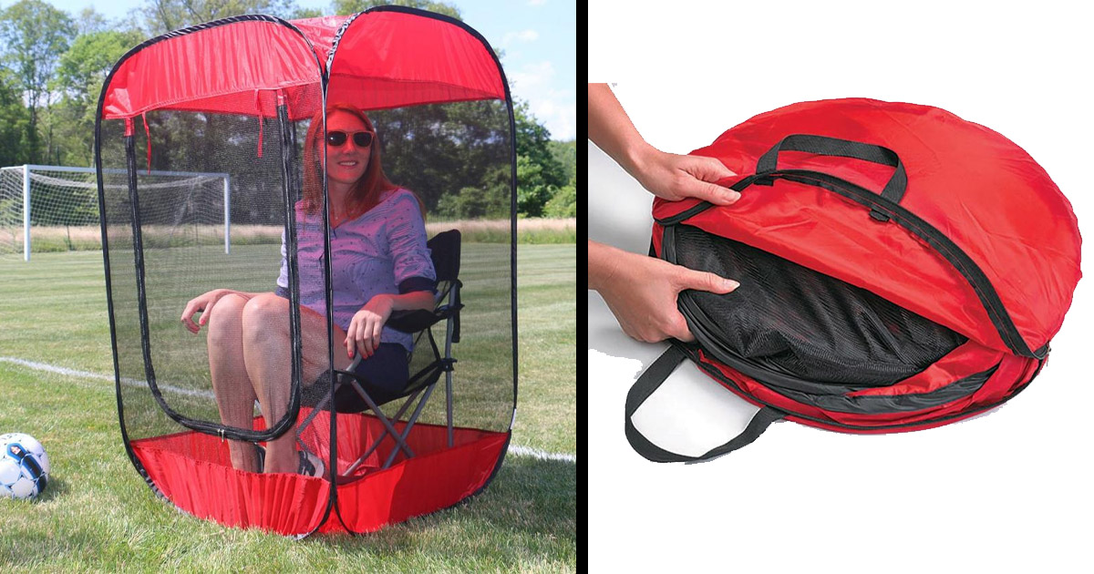 Seizoen lus nauwelijks Screened In Chair Tent Protects You From Bugs and Gives You Shade
