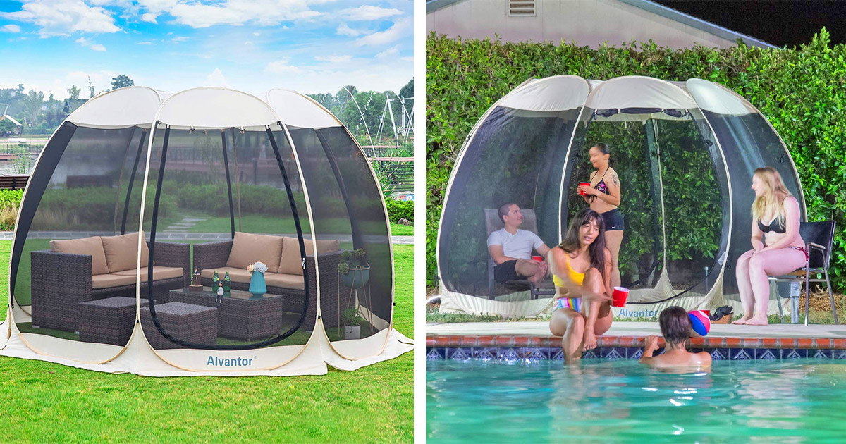 This Pop-Up Portable Screened-In Porch Sets Up In Just Seconds