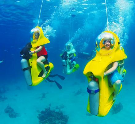 This Company In The Bahamas Offers Incredible Tours Using Underwater Scooters
