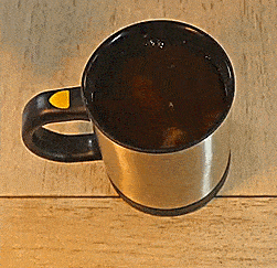 Self-Stirring Electronic Coffee Mug