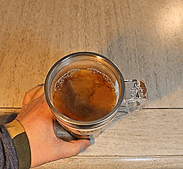 Self-Stirring Travel Coffee Mug - Clear