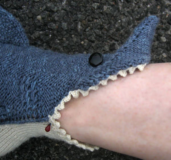 Shark Biting Your Feet Socks - Shark Bite Socks