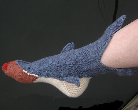 Shark Biting Your Feet Socks - Shark Bite Socks