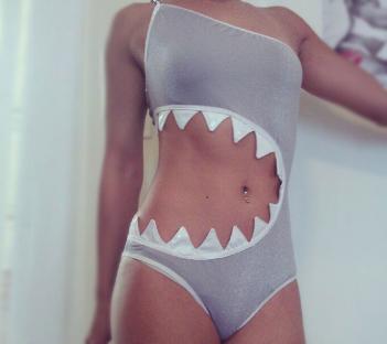 Shark Bite Swimsuit - Best Mama Shark Costume