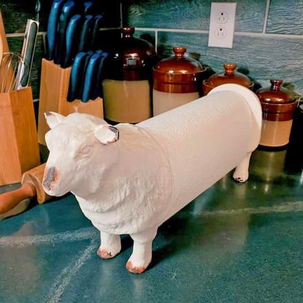 This Sheep Paper Towel Holder Is The Perfect Addition To Any Farmhouse Home Design
