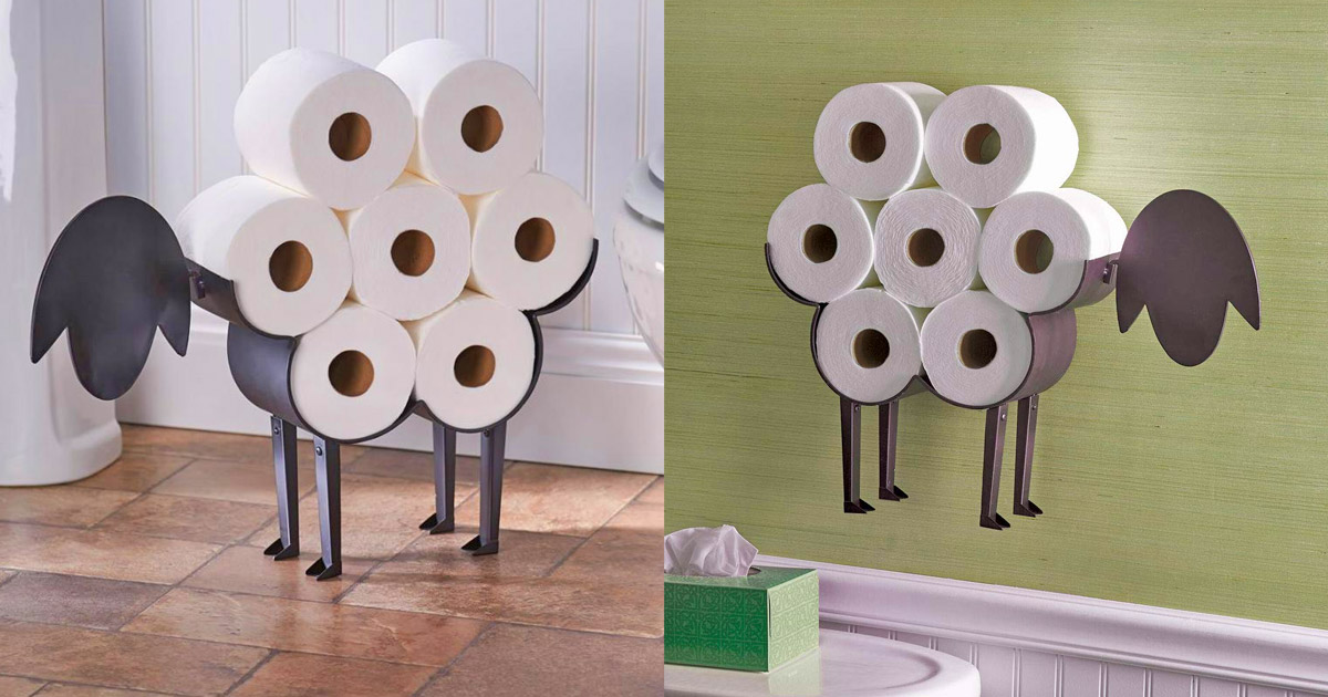 This Sheep Toilet Paper Holder Is A Perfect Quirky Addition To Any