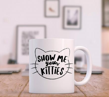 Show Me Your Kitties Coffee Mug