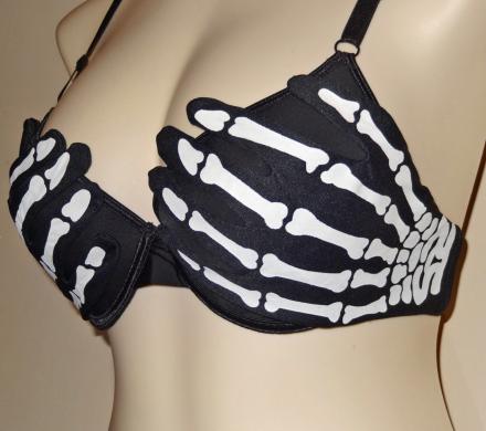 Skeleton Hands Bra Halloween Costume