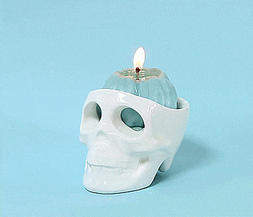 Skull And Brain Candle That Cries When The Wax Melts
