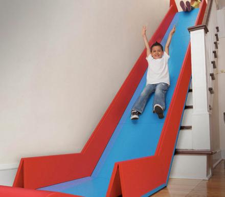 This Contraption Lets You Turn Your Stairs Into A Slide