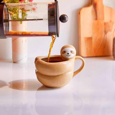 This Sloth Shaped Coffee Mug Is The Cutest Way To Drink Your Morning Joe