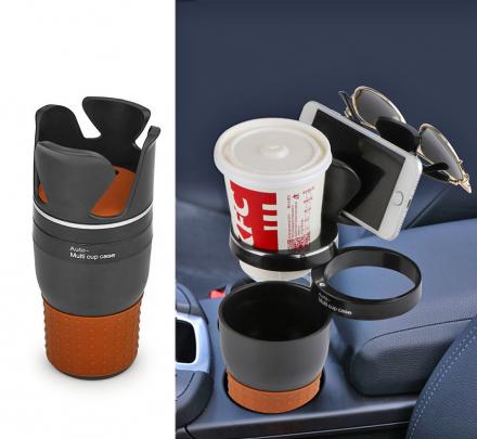 Smart Multi-Cup Car Cup-Holder and Storage