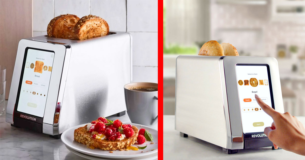 This Smart Toaster Has a Built-In Touchscreen, Actually Has a Ton Of Really  Cool Features