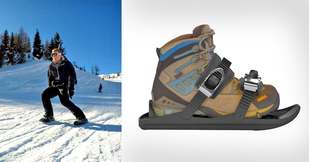 SnowFeet: New Winter Sport Combines Skis and Skates