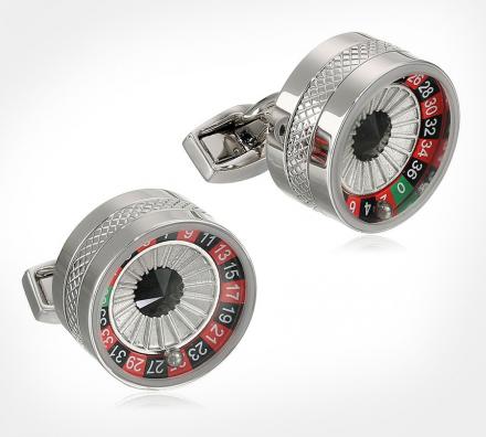 Spinning Roulette Wheel Cufflinks