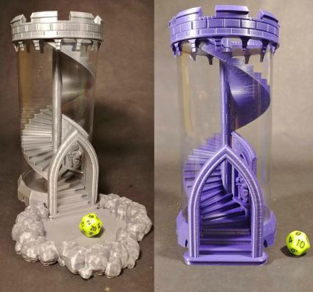 Spiral Staircase Dice Rolling Tower
