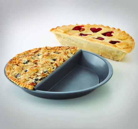 Split Decision Pie Pan Makes Two Different Pie Flavors At Once