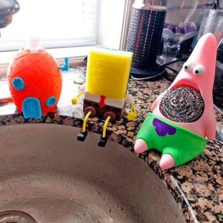 This SpongeBob Sponge Holder Belongs In every SpongeBob Lover's