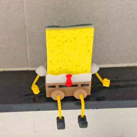 This SpongeBob Sponge Holder Belongs In every SpongeBob Lover's Kitchen