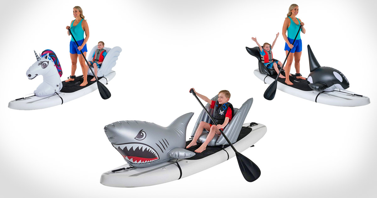 Standup PaddleBoard Floats Turn Your SUP Into a Unicorn, Shark, Whale