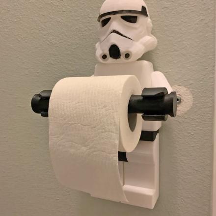 This Stormtrooper Toilet Paper Holder Belongs In Every Star Wars Geeks Bathroom