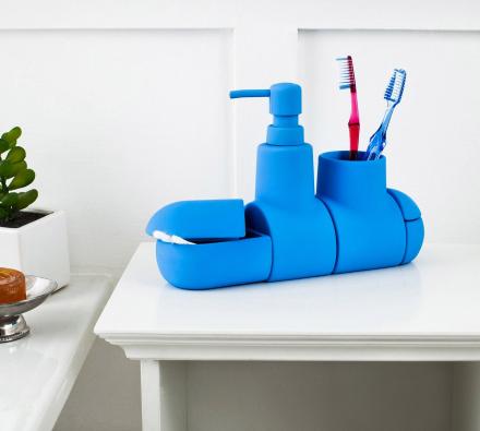 Submarine Toothbrush Holder and Bathroom Set