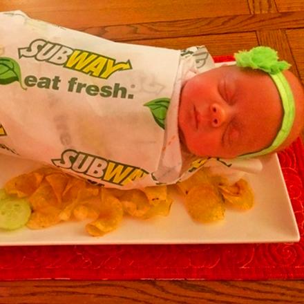 Subway Baby Blanket Turns Your Little One Into a Subway Sandwich