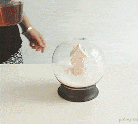 Sugar House: A Sugar Canister That Doubles as a Snow Globe