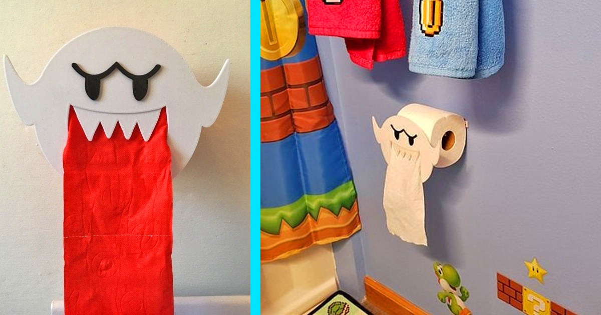 Every Super Mario Geek Needs This Boo Ghost Toilet Paper