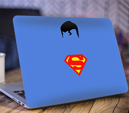 Superman Minimalist Macbook Decal