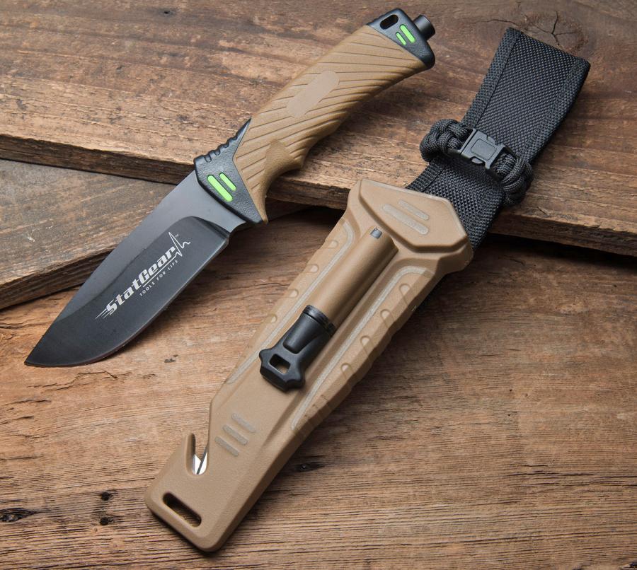 Surviv-All Knife Has Survival Tools and a Sharpener Built Right In To