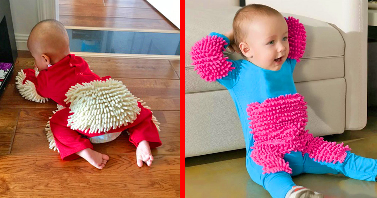 You Can Now Get a Baby Mop Onesie So Your Baby Can Help You Clean Your