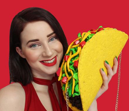 Giant Taco Clutch Purse