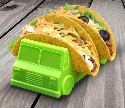 Taco Truck Taco Holder Plate (Set of 2)