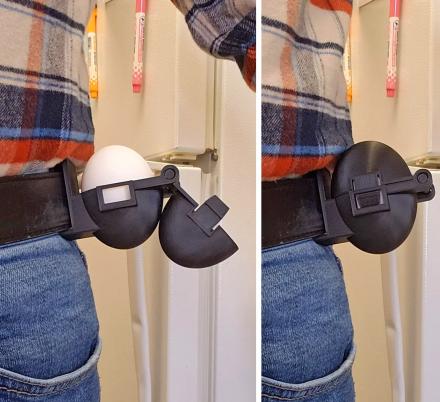 This Tactical Belt-Mounted Egg Holster Lets You Securely Transport an Egg Anywhere