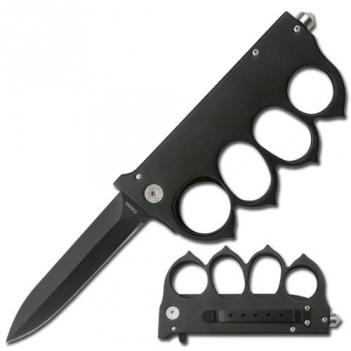 Tactical Brass Knuckles Knife