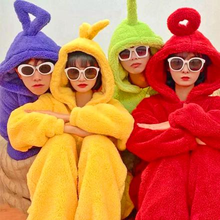 There's Now Teletubby Hooded Onesies That Let You Become Your Favorite Teletubby