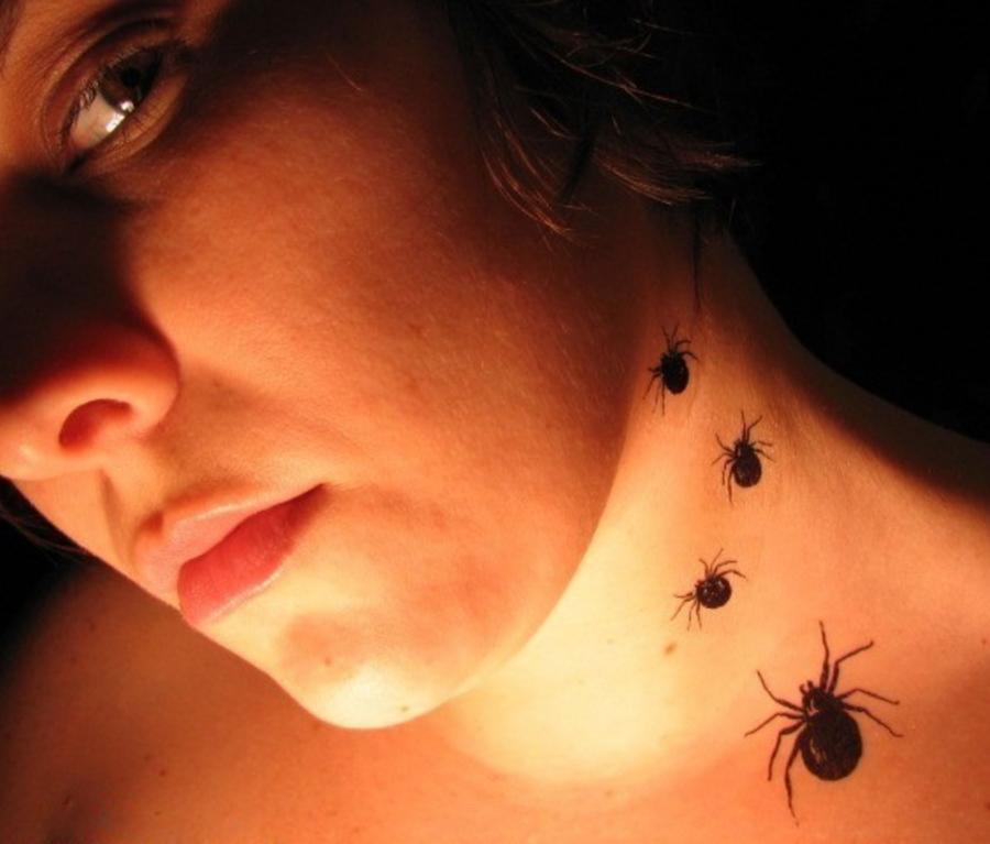 Temporary Spider Tattoos