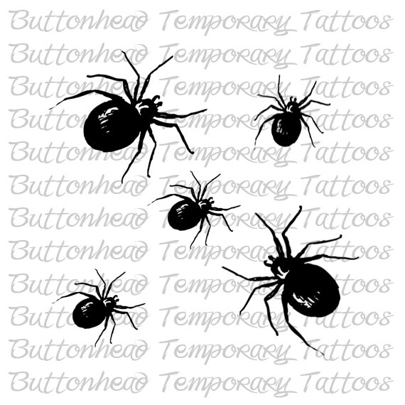 Temporary Spider Tattoos