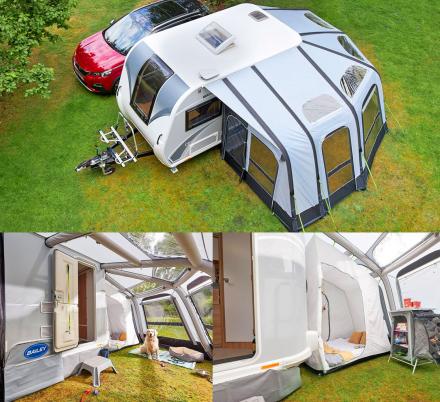 The Bailey Discovery D4-2 Camper Trailer Has an Inflatable Enclosed Awning