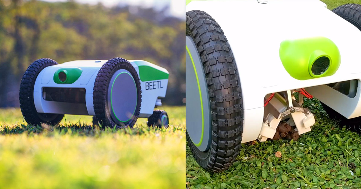 The Beetl Is An Autonomous Robot That Finds And Picks Up Dog Poop