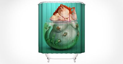 The Big Mermaid Shower Curtain